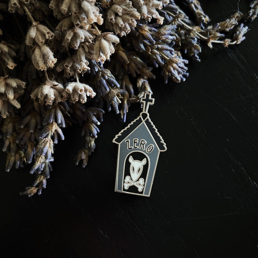 Ghost Dog House Pin