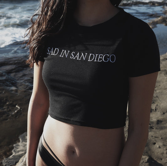 Sad In SD Crop Top