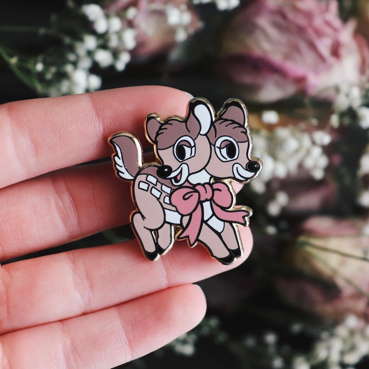 Two Headed Deer Pin