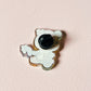 Stitches acrylic pin