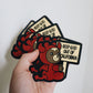 Satan Teddy Sticker