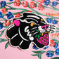 Strawberry Panther Sticker