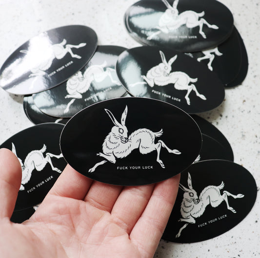 Unlucky Rabbit Sticker